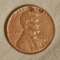 RARE 1942 Unminted Wheat Penny