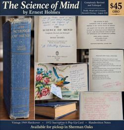 Vintage 1949 The Science of Mind – Ernest Holmes – 11th Printing – $45 OBO