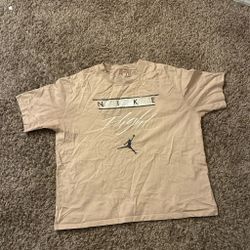 Nike tan flight tee