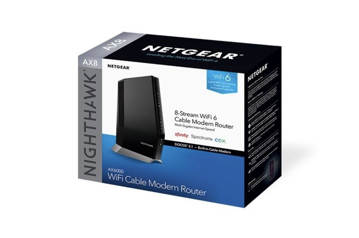 NETGEAR - Nighthawk AX6000 Wi-Fi 6 Router with DOCIS 3.1 Cable Modem