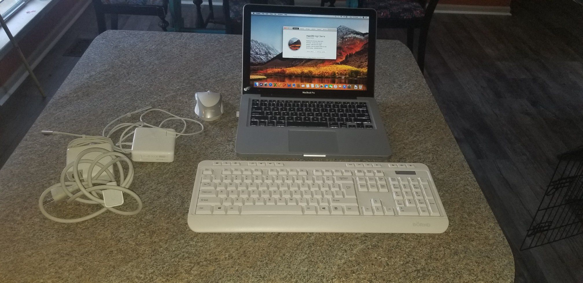 Macbook Pro with wireless kbd. mouse