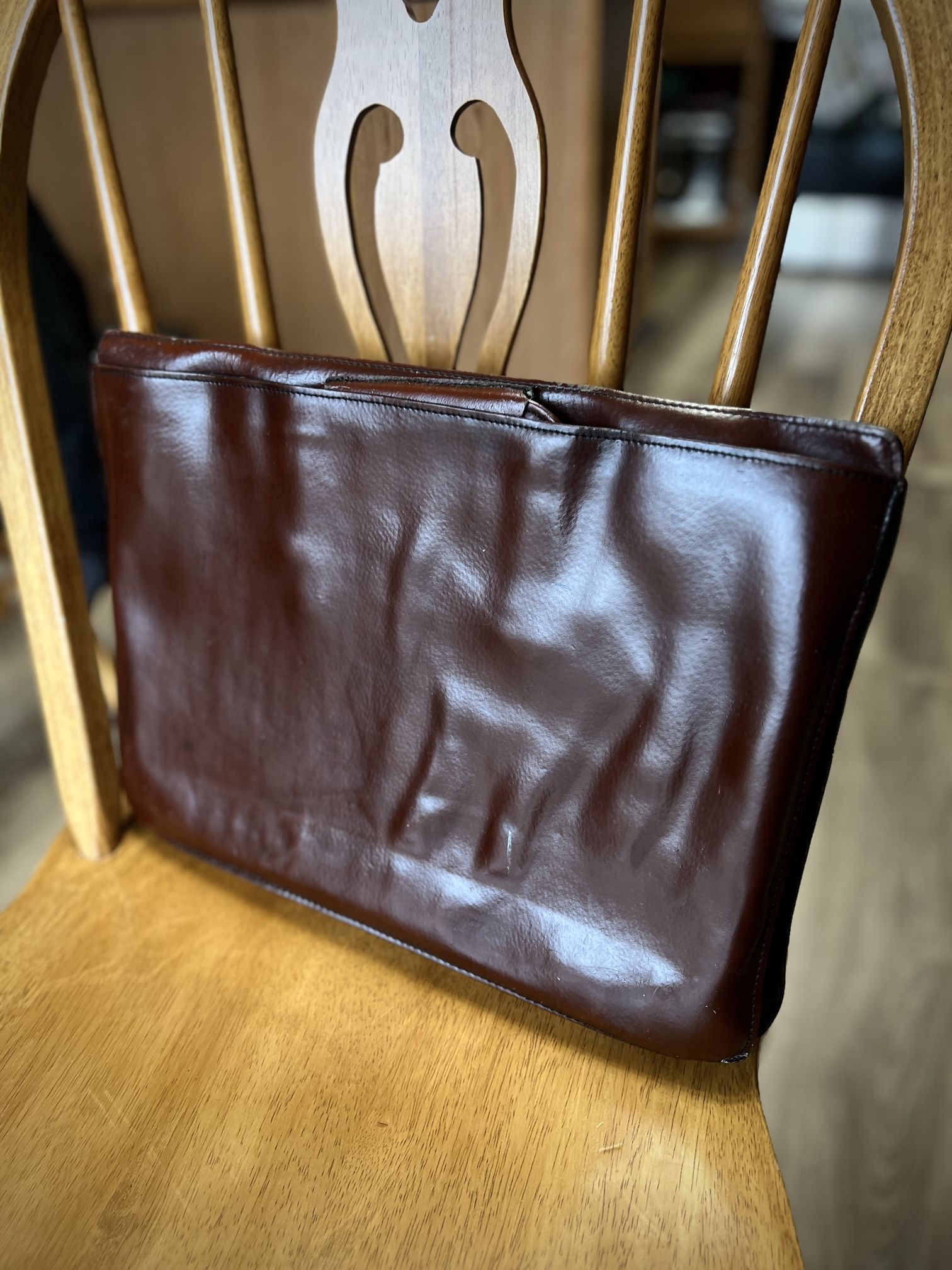 Vintage Ambassador Leather Portfolio Bag