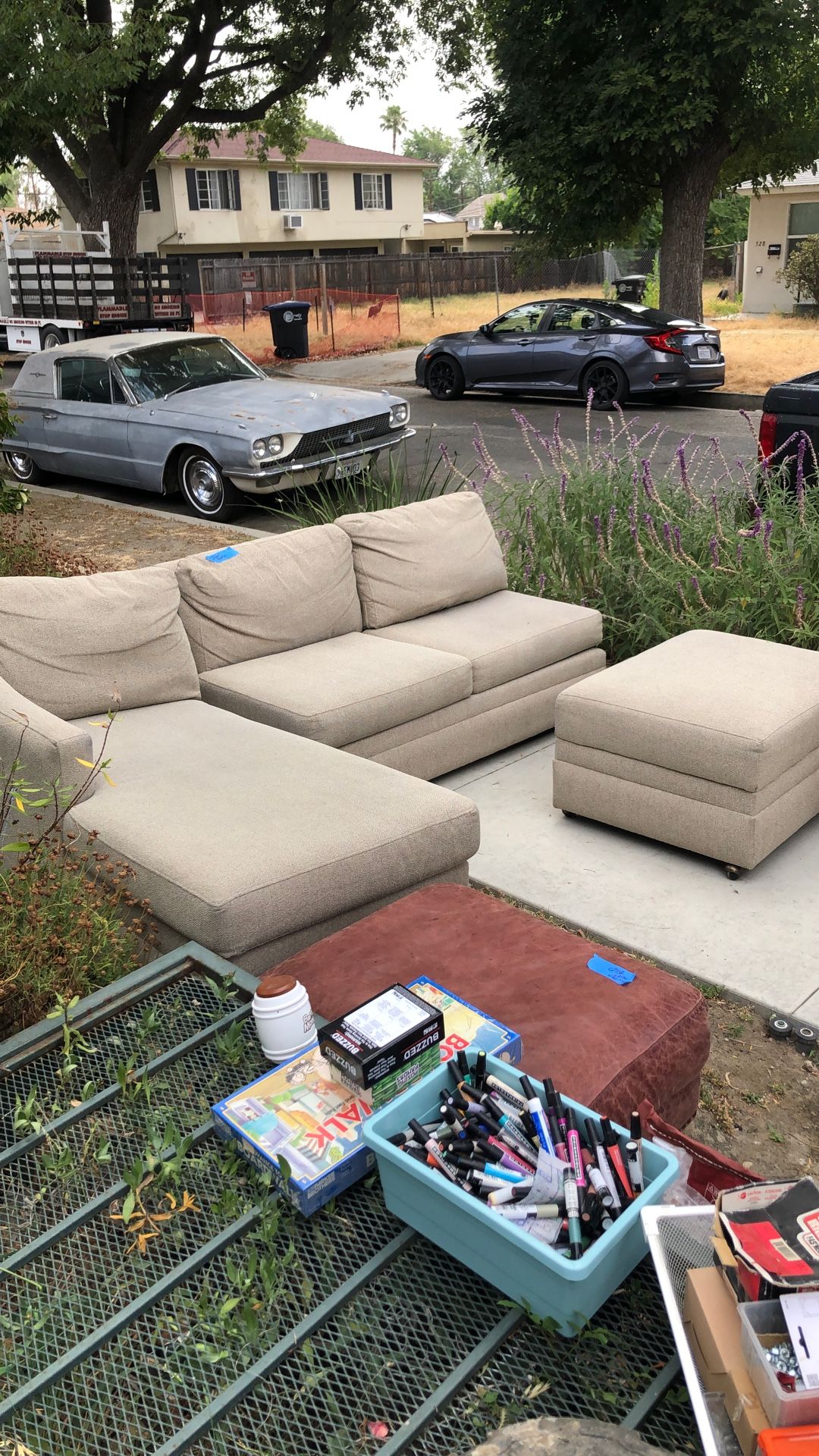Sectional With Ottoman - Couch
