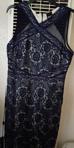 Melrose social navy blue lace dress size 12