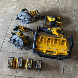 DeWalt 60v Flex Volt Tools Circular Saw Grinder Hammer Battery Charger
