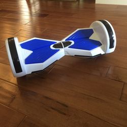 White blue Hoverboard 8inch Bluetooth