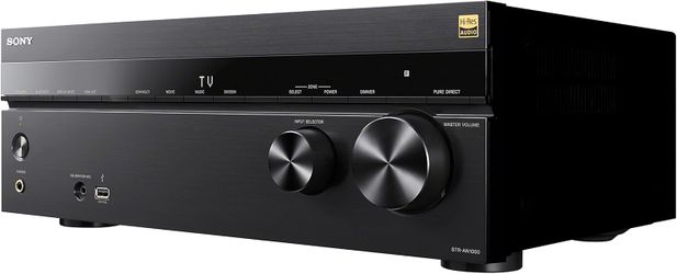Sony 8K 7.2-ch A/V Receiver. Dolby Atmos, Bluetooth, WiFi, Apple AirPlay. Remote control included