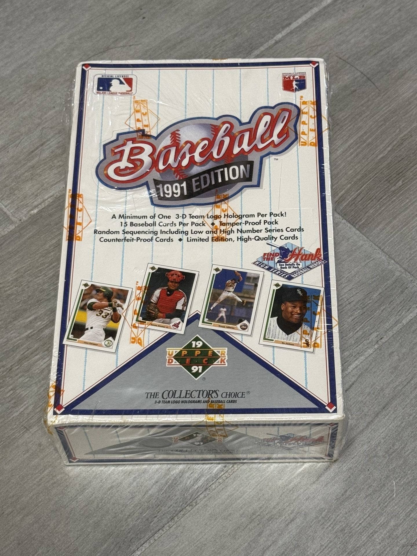 Factory Sealed 1991 Upper Deck Baseball Wax Pack Boxed Set