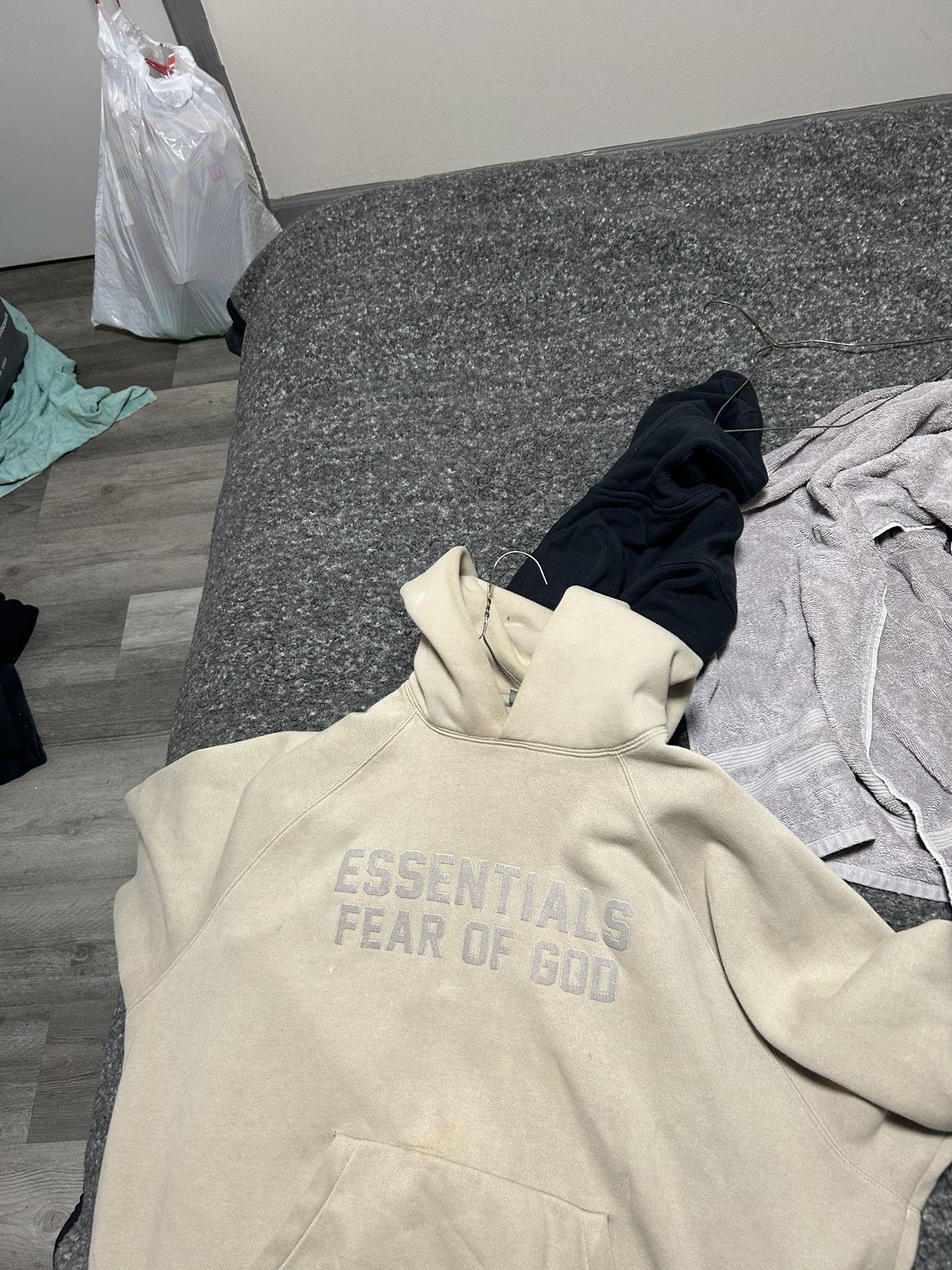 essential hoodie size large