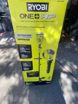 18.v whisperer series weed eater & blower combo with 1 battery & charger