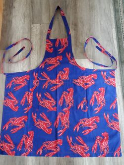 LOBSTER PRINT APRON