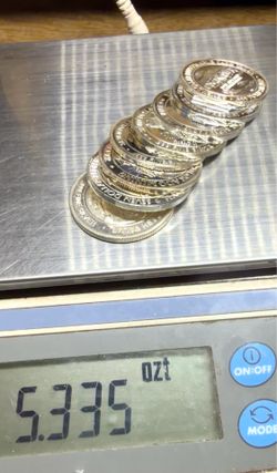 999 fine silver 5.335 Troy ozs