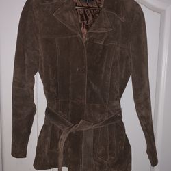 Women’s Leather Suede Coat