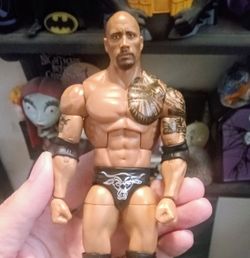 WWE The Rock (facial hair) wrestling action figure