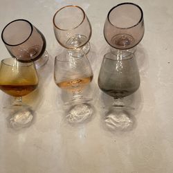 Multi Colored Shot Glasses 6  Never Used 