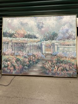 Large abstract landscape painting