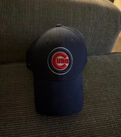 Nike Dri Fit Chicago Cubs Baseball Cap Hat Navy Blue Red Embroidered One Size