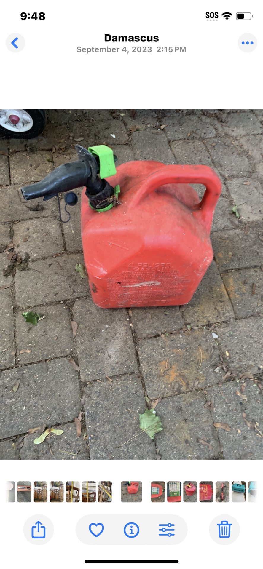 Scepter SmartControl 5 Gallon Gas Can with a rear handle