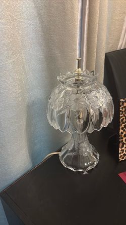 Vintage princess house glass lamp