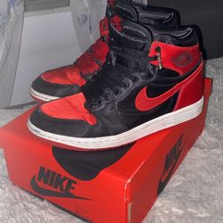 Jordan 1 Satin Breds- Women Size 9