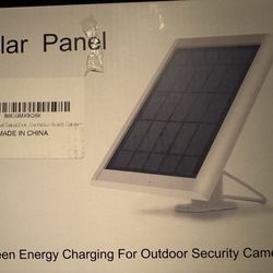 Solar Panel for Camera