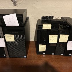 Dell And HP Desktop Computers