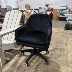 Black Velvet Office Chair