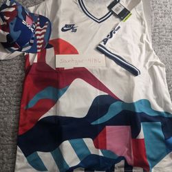 Nike SB x Parra USA Federation Kit Crew Men’s Jersey (CT6071-100) - NEW Sz- XXL With HAT 