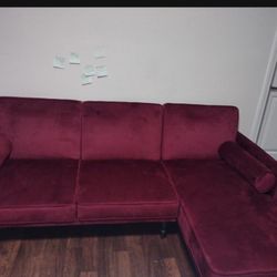 Velvet Chaise Lounge Sofa Bed