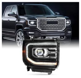 RH 2016 2017 2018 GMC sierra 1500 Full LED Projector Headlight Headlamp Right side