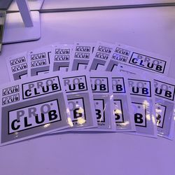 PRO CLUB Stickers