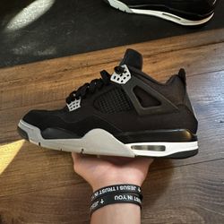 Jordan 4 Black Canvas Size 12