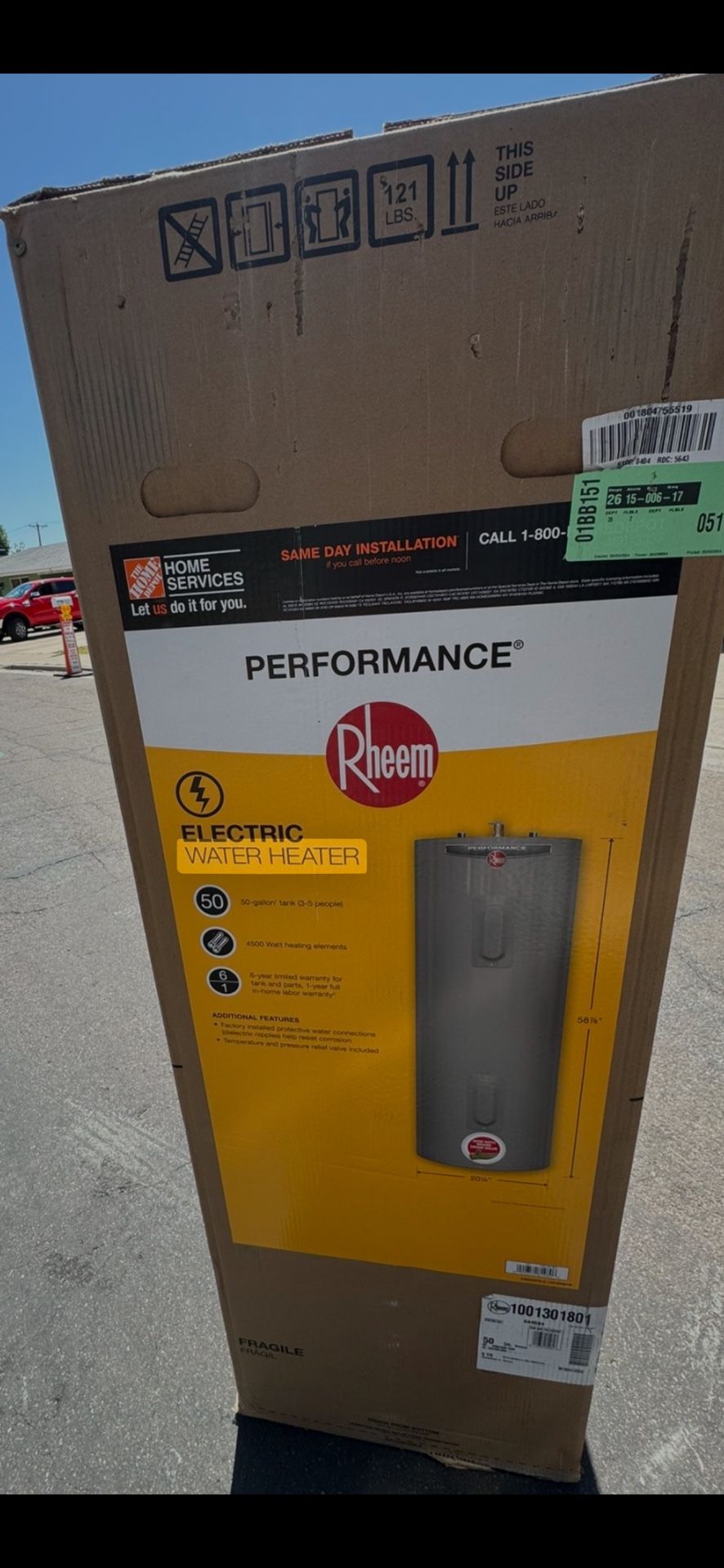 50 Gallon Electric Water Heater