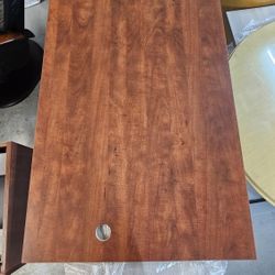 Cherry-look Oversized Executive Desk