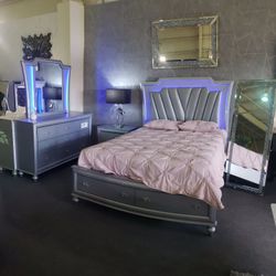 4-PCS Queen Size Bedroom Set In Offer 🔥🔥🔥