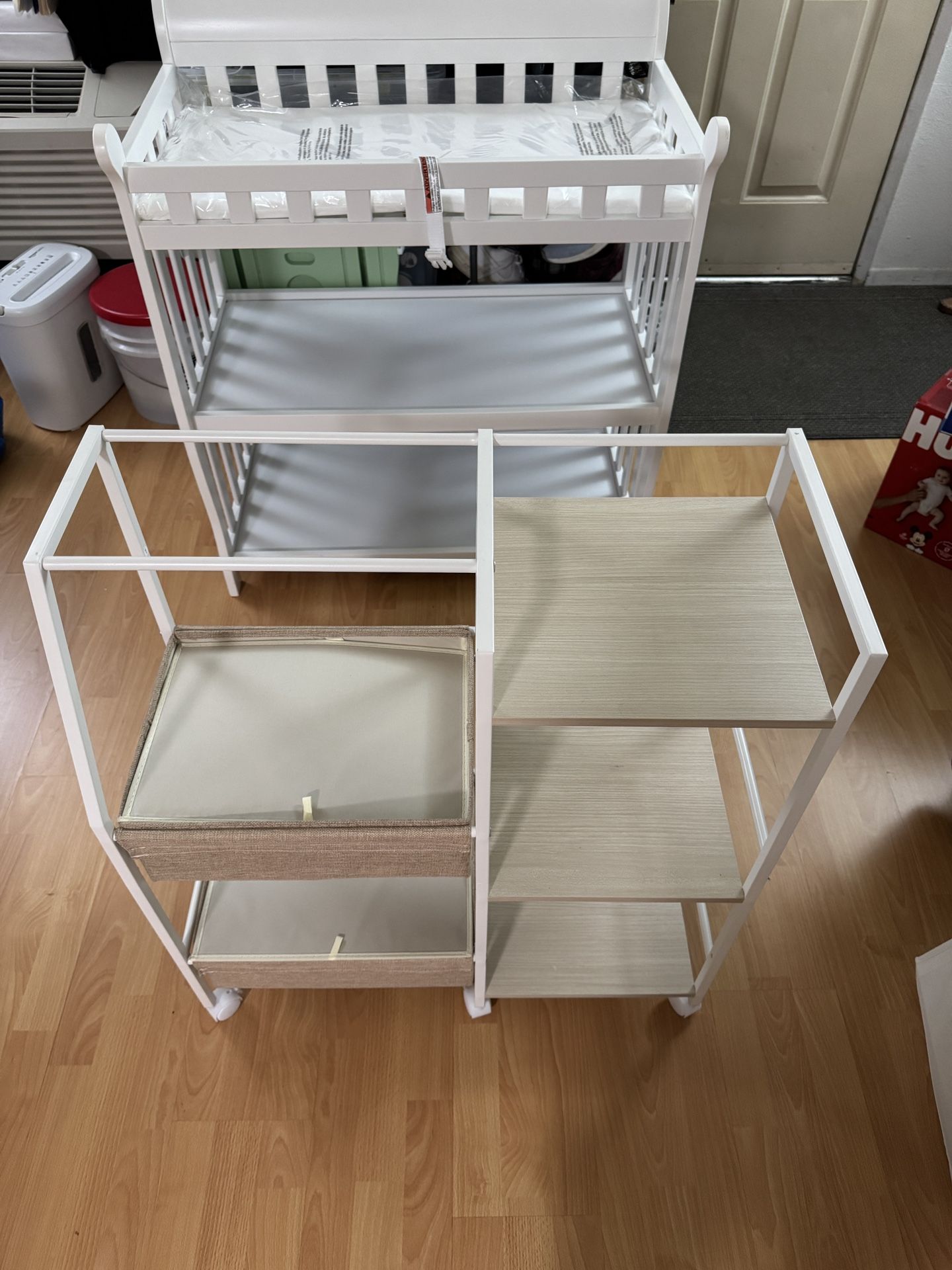 Baby Diaper Caddy Organizer Cart
