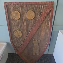 Real Wood Sheild/Coat of Arms 36x22