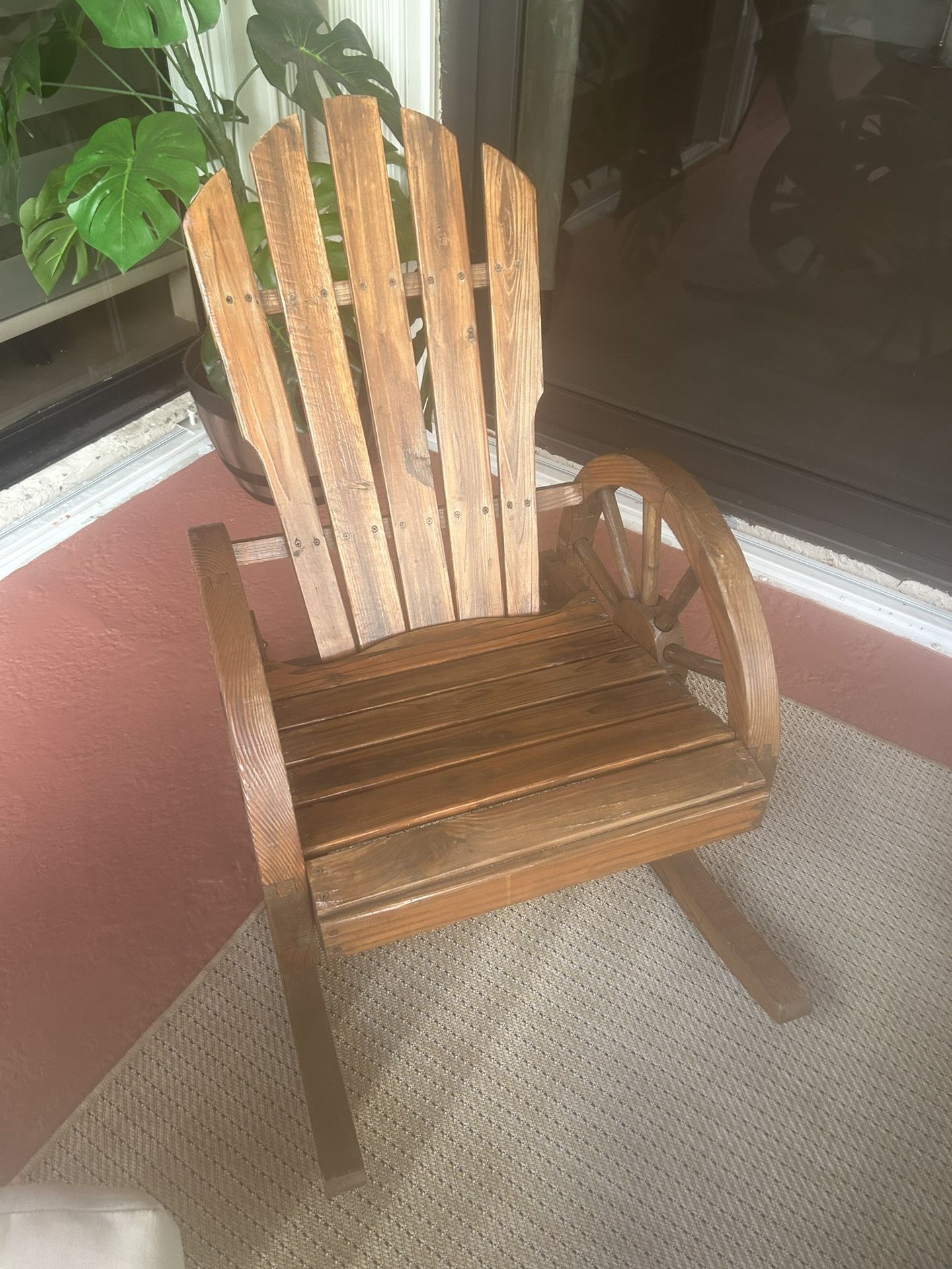 4 Wooden Rustic Rockers