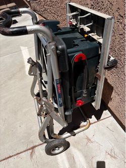 Bosch 10” TS3000 table saw with rolling stand