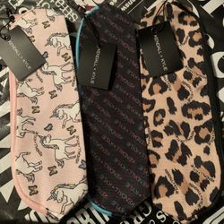 New With Tags-Kendall & Kylie Slim Makeup/Pencil pouches 3 Prints Available 
