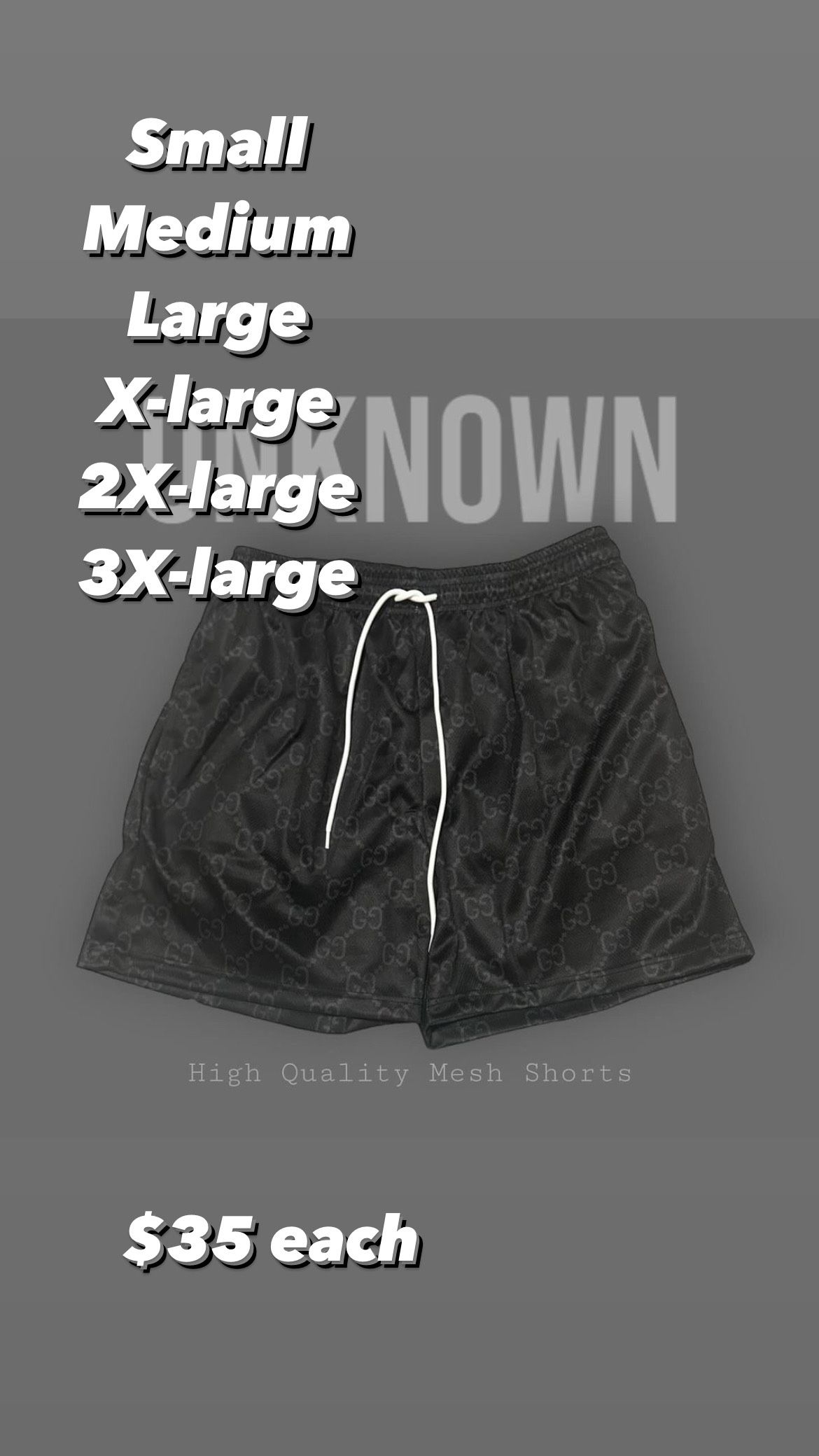 Black Gucci Shorts