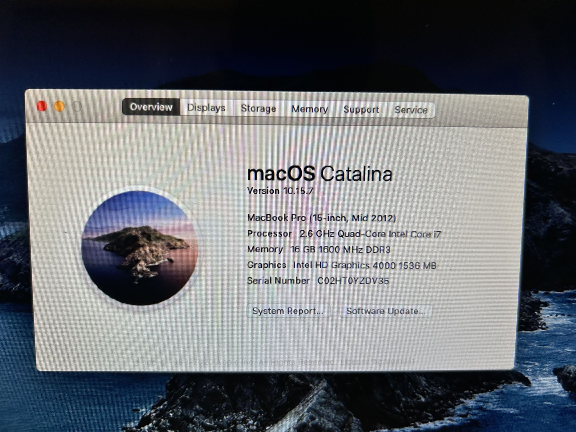 2012 MacBook Pro 15”