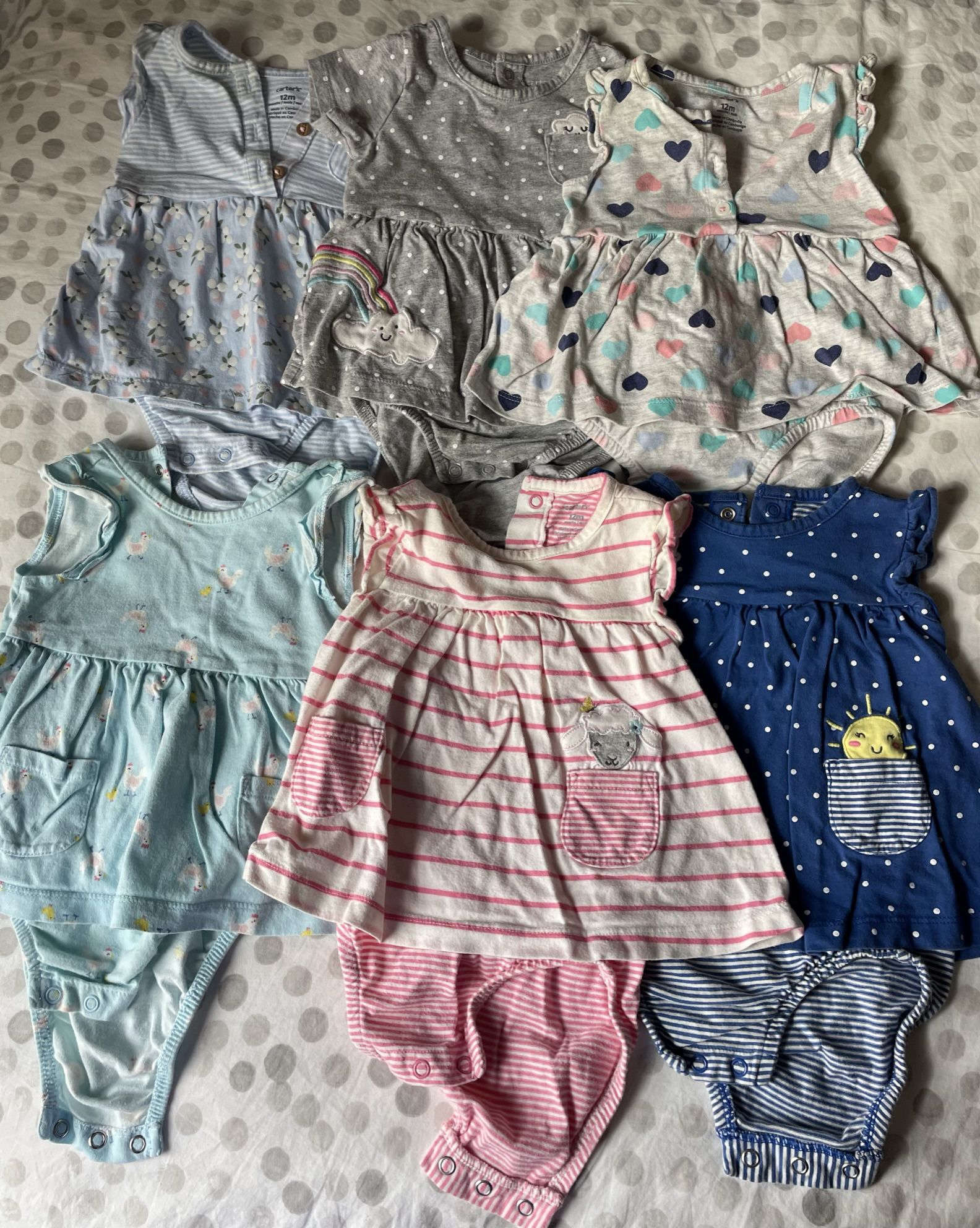 *EVERYTHING INCLUDED* 12mo size BABY GIRL CLOTHES (ALL CARTER’S)