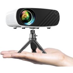 Mini Projector, ELEPHAS Portable Projector for iPhone, 7000L with Synchronize Smartphone Screen, Movie Projector with 1080P HD/200 Screen Support, Com