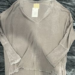 Chaser grey long sleeve top Size S