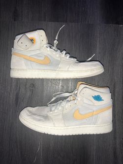 Size 15 - Nike Air Jordan 1 Zoom CMFT 2 Orewood Brown Bright Citrus Sail Men's