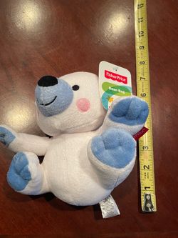 New Fisher Price Bear Super Soft Baby Toy