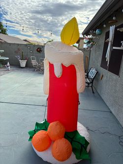 Christmas Inflatable Candle Outdoor Decoration 6.2