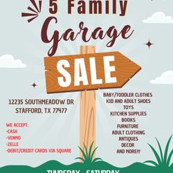 Five Family Garage Sale