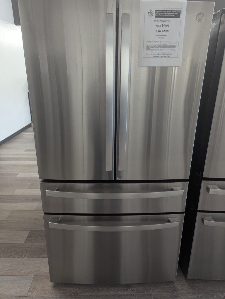 Open Box Ge Profile 28.7 Cu.Ft. 4 Door French Refridgerator W/ Auto Fill Dispenser $2099 W 1 Year Warranty, 48 Hr Delivery.